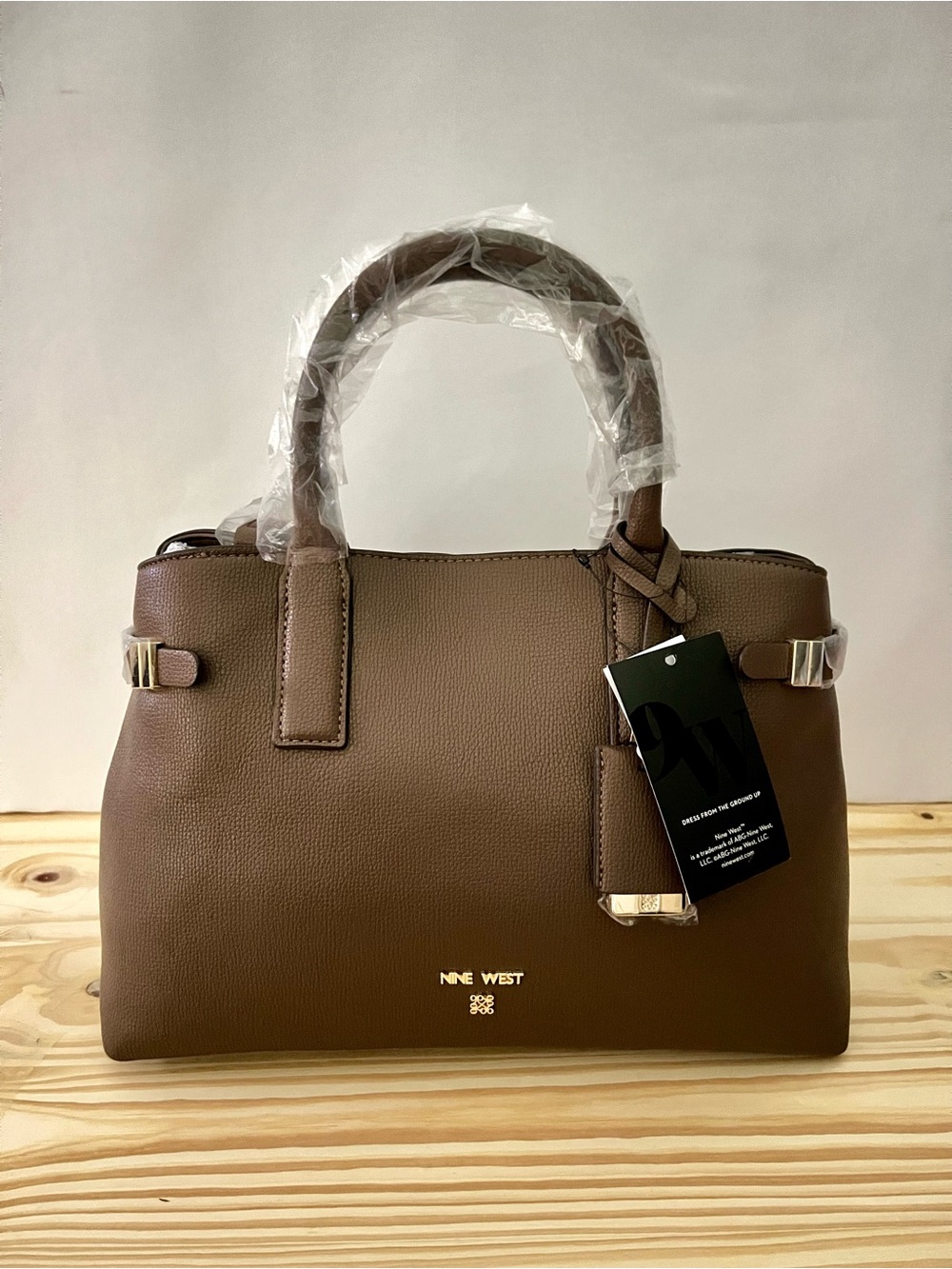 Nine West | Large Designer Aira Satchel | Color Cocoa | NWT